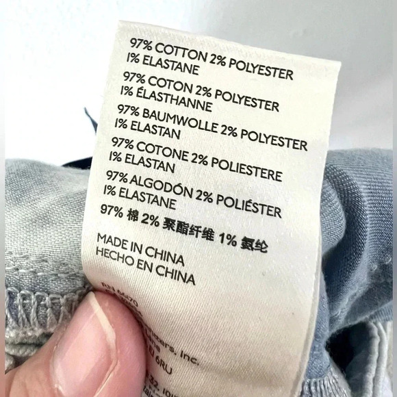 Anthropologie Pilcro Blue Tie Dye Frayed Hem High Rise Bermuda Shorts Size 25 - Picture 12 of 12